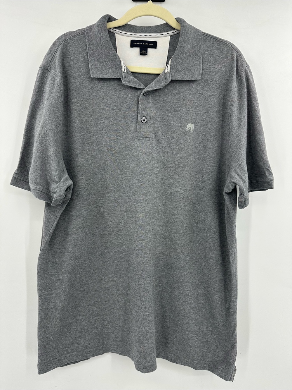 Banana Republic Men's Gray Heather Polo